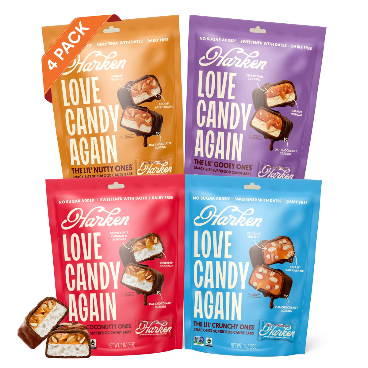 Harken Lil’ Ones four flavors pack, convenient snack option for on-the-go