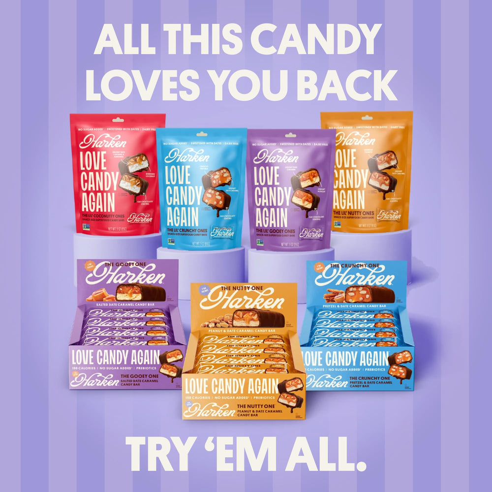 Toasted coconut bar in Harken Lil’ Ones—tropical note and chewy texture
