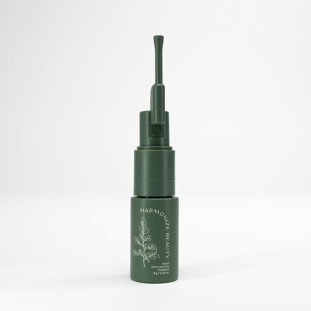 Close-up of Harmonize Beauty Root Texture Powder showing a natural texture finish.