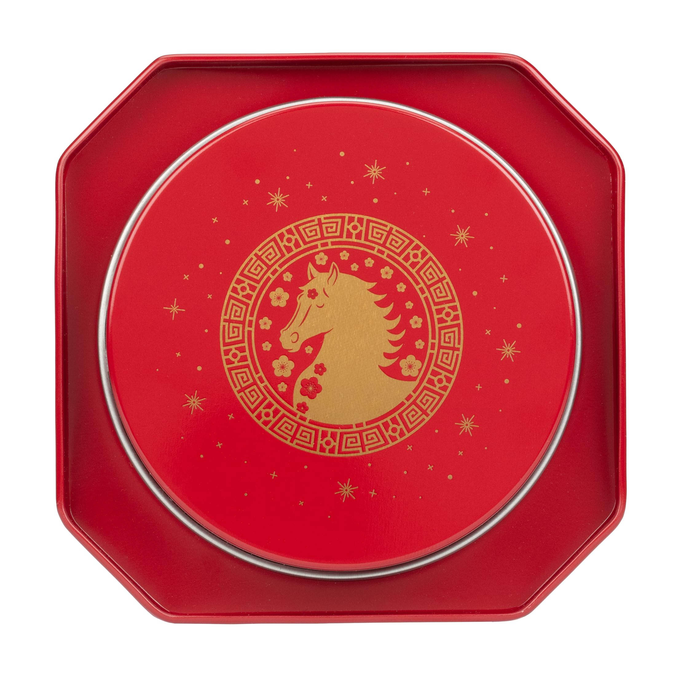 Festive packaging of Harney & Sons Lunar New Year tea ready for gifting