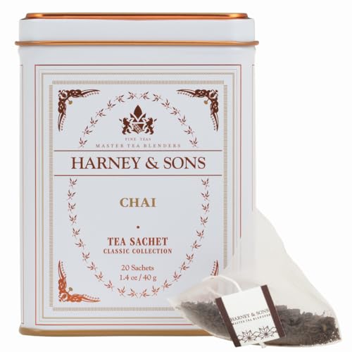 Harney & Sons chai spices with cardamom and cinnamon for fragrant aroma