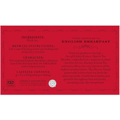 Harney & Sons English Breakfast pairing with milk for a smooth cup