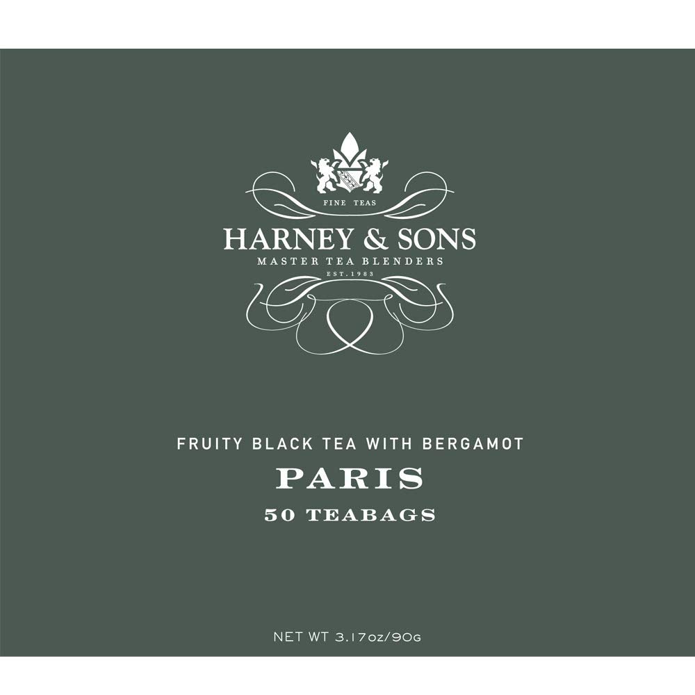 Harney & Sons Paris Black Tea—enjoy with milk for a creamy cup.