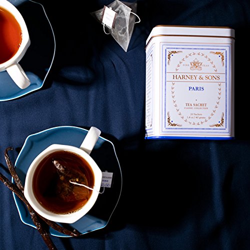 Close-up of vanilla caramel notes in Paris tea for tasting appeal.
