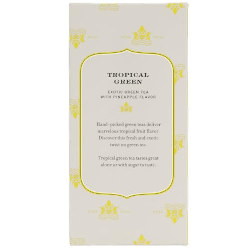 Harney & Sons Tropical Green tea bags ready for quick refreshment.