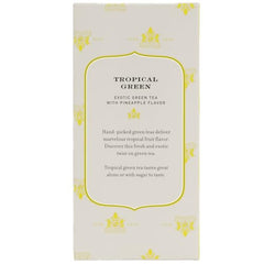 Harney & Sons Tropical Green tea bags ready for quick refreshment.