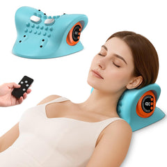 HarrFlow neck massager front view showing compact design for on-the-go relief