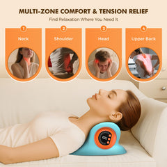 HarrFlow remote control showcases easy personalization of heat, massage, and traction settings