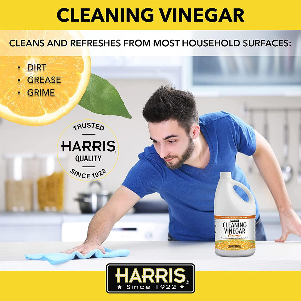 HARRIS 128oz bottle with label directions for safe dilution.