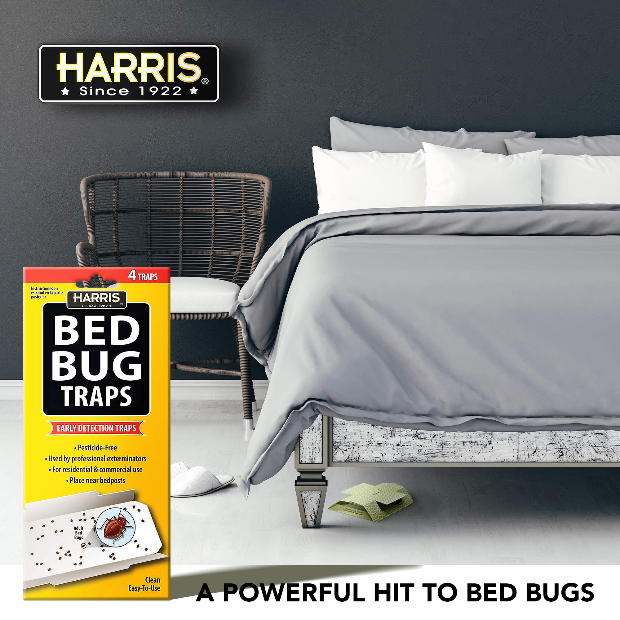 Four large traps spread out to cover multiple room areas.
