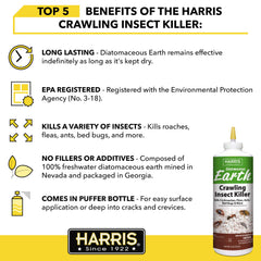 HARRIS close-up of diatomaceous particles ready to contact insects.