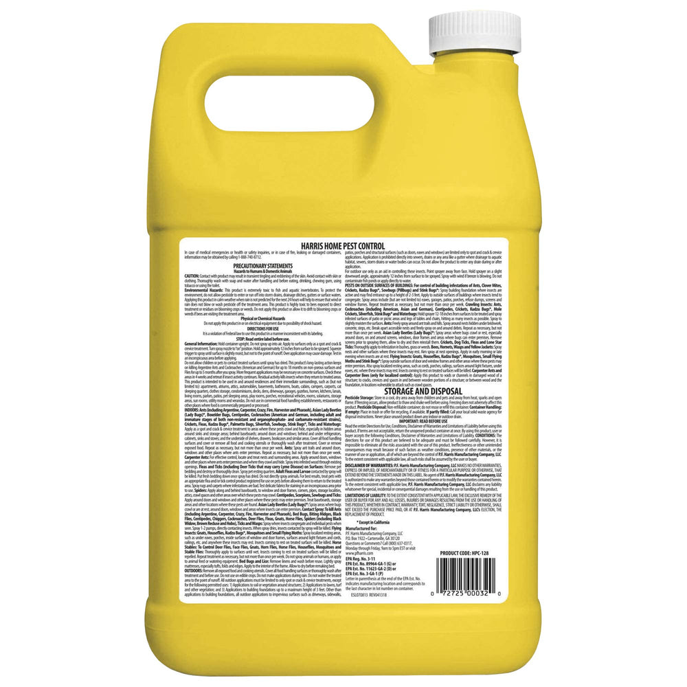 Harris Home Insect Killer extended sprayer targets hard-to-reach hiding spots.