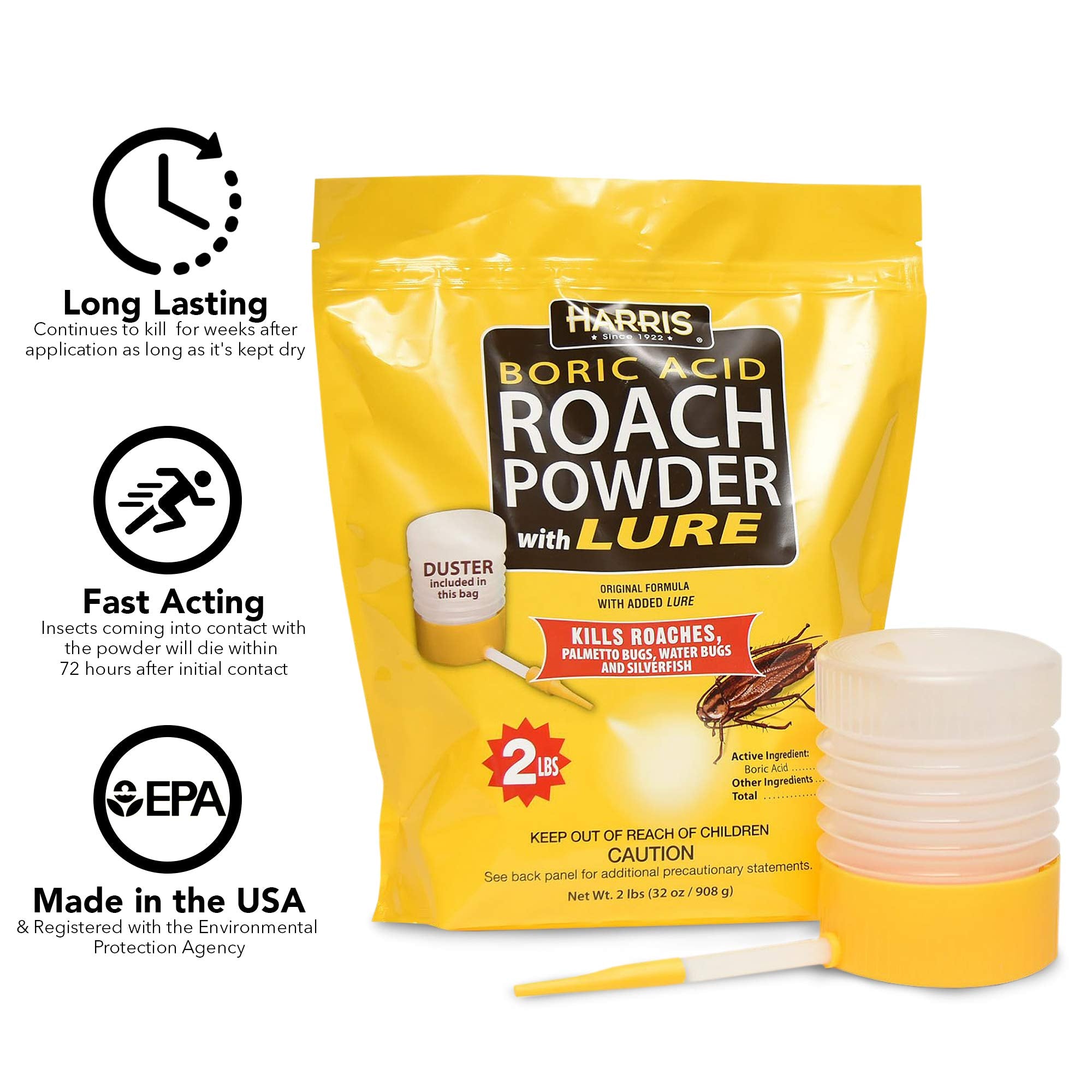 HARRIS lure attracts roaches to improve insect control