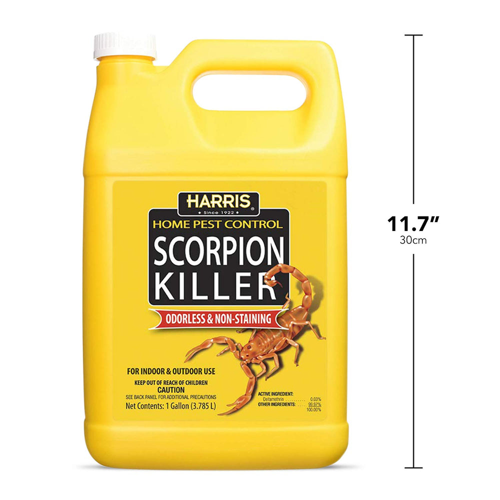 HARRIS Scorpion Killer 1-gallon container supports repeated treatments.