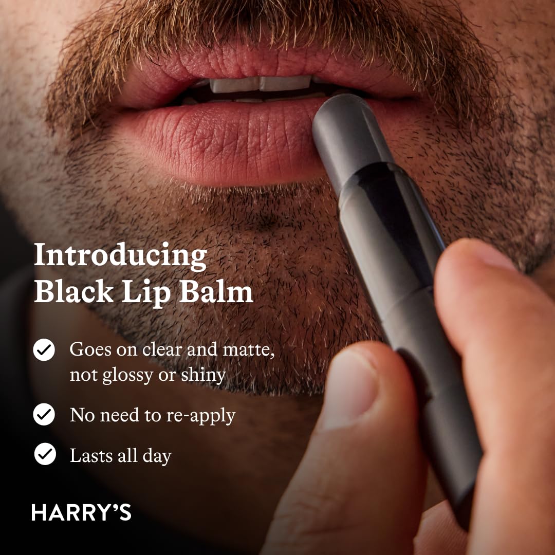 Applying Harry's Lip Balm yields smooth, non-greasy hydration.