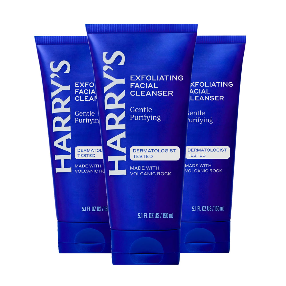 Harry's Exfoliating Face Wash bottle for a refreshing cleanse with gentle exfoliation.