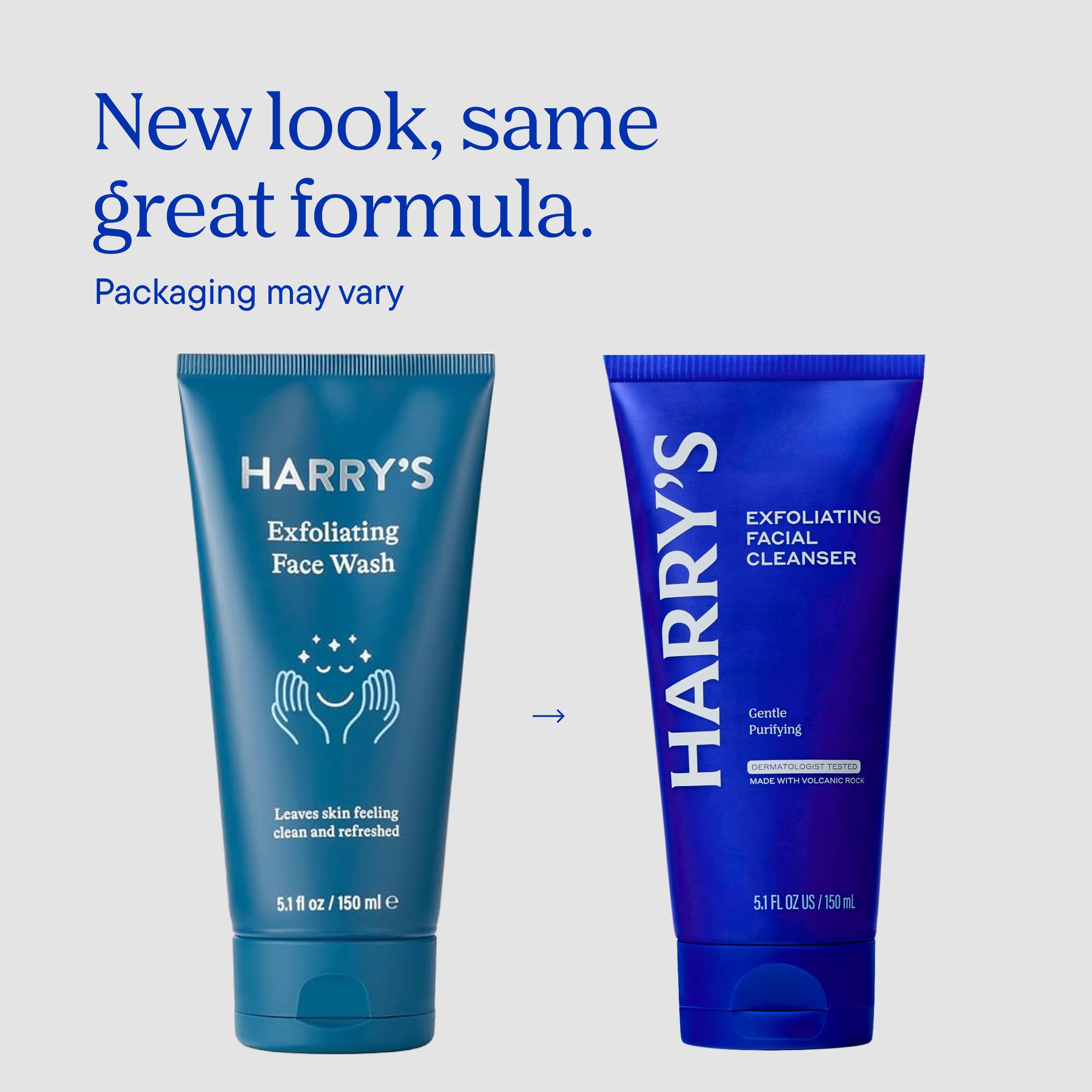 Harry's Exfoliating Face Wash foaming lather delivers a smooth, thorough clean.