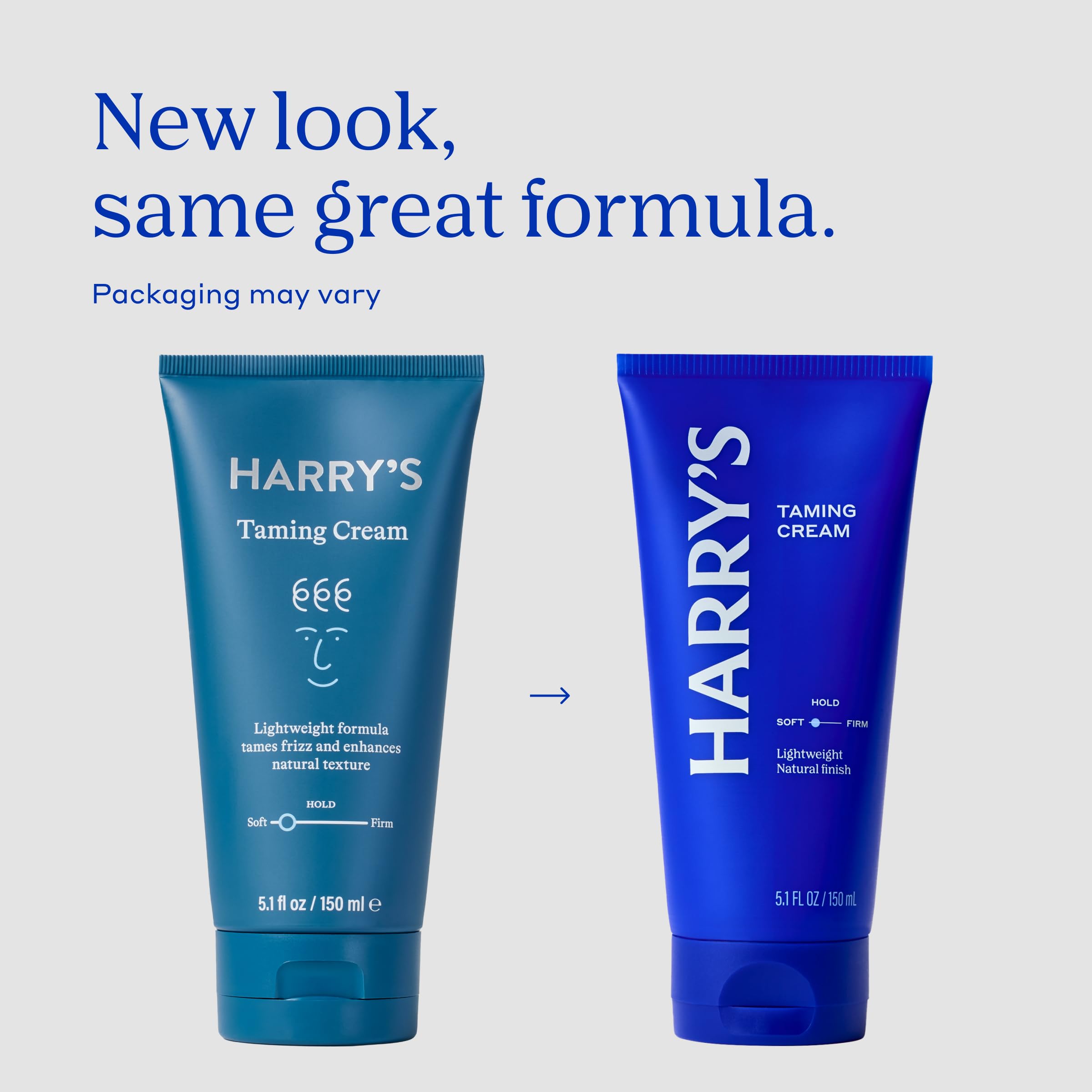 Subtle coconut-herb scent of Harry's Hair Taming Cream in focus.