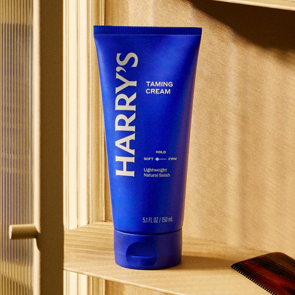 Close-up of cream texture showing light, blendable finish from Harry's.