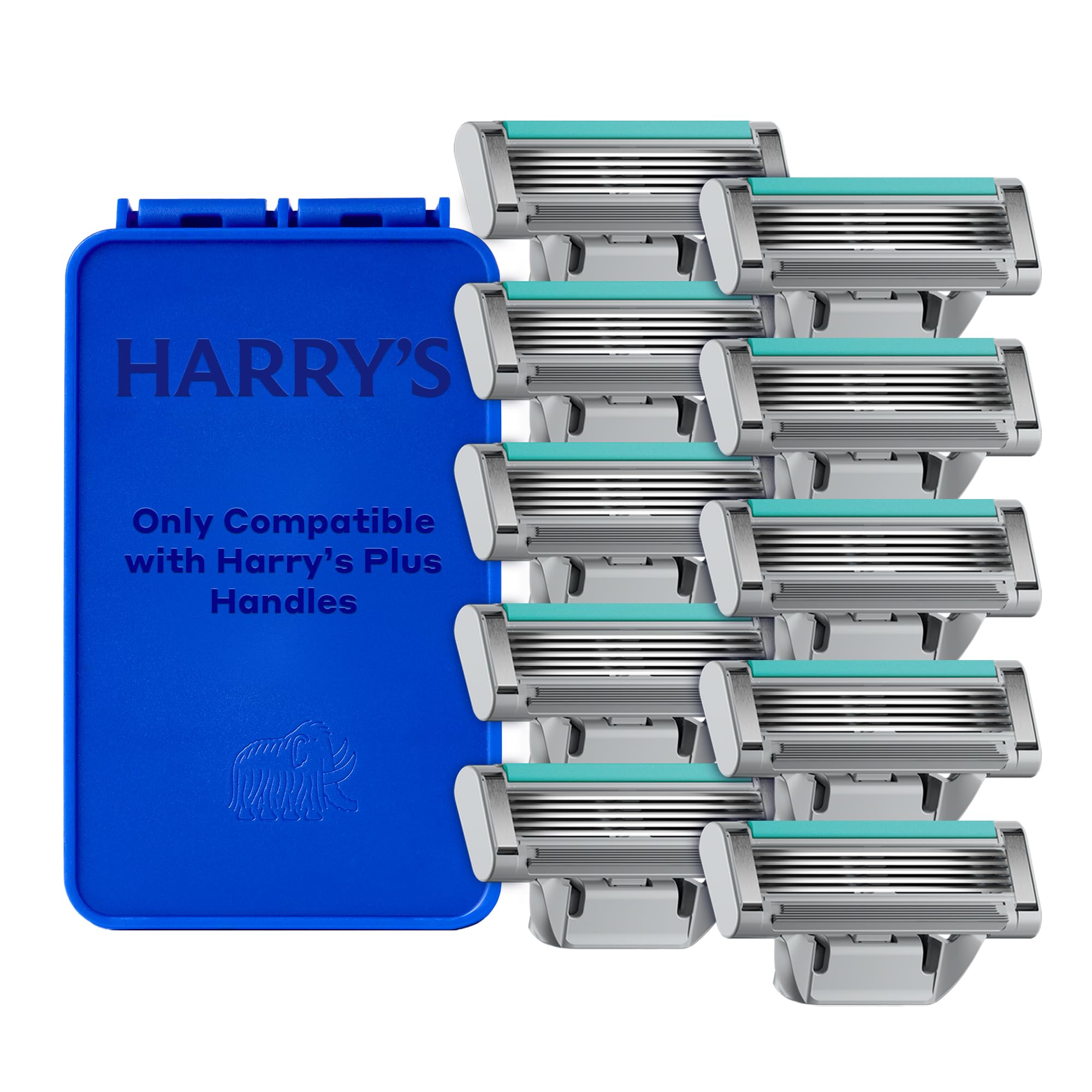 Harry's Plus compact cartridge design for precise control during shaving.