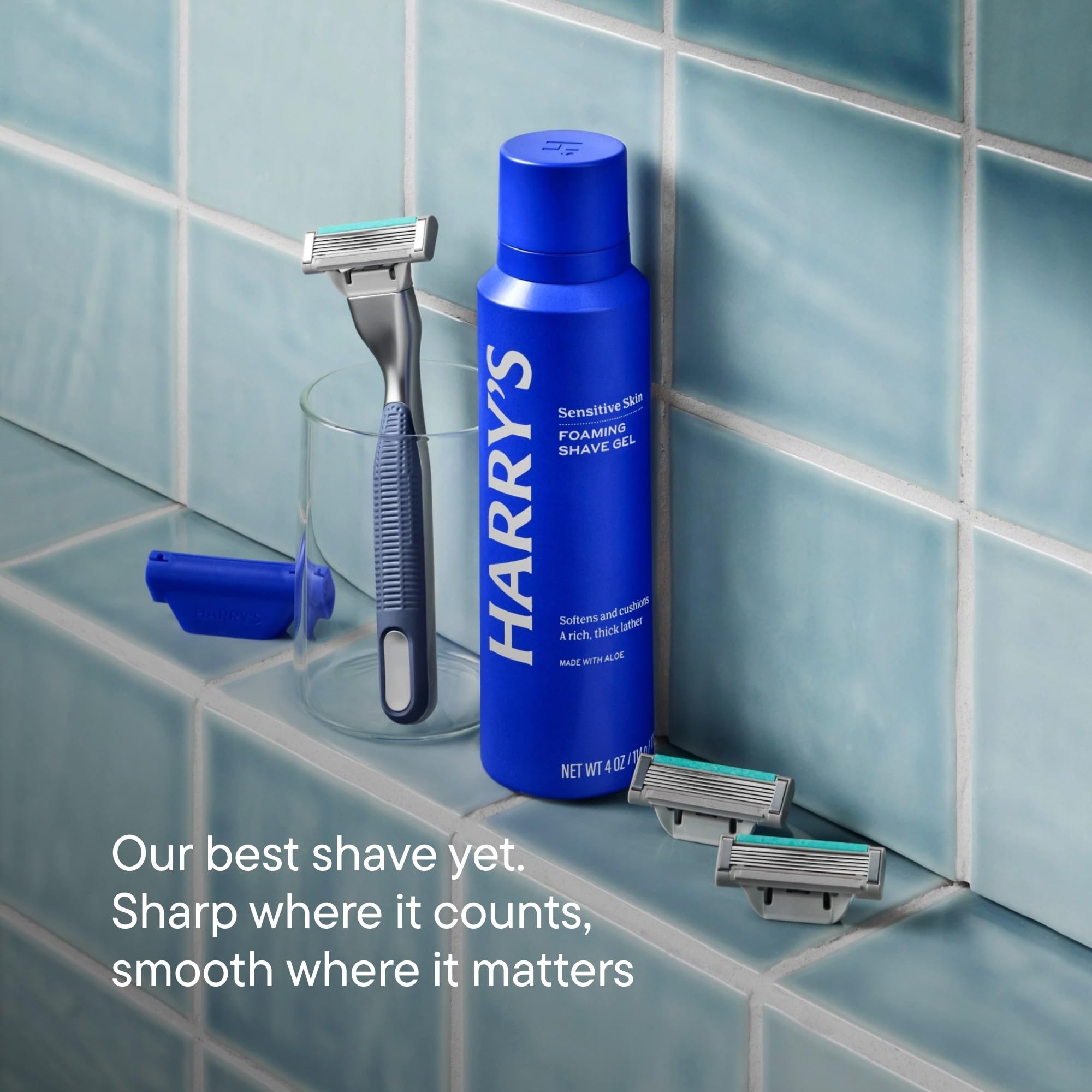Harry's Plus German-engineered blades ensure consistent performance.