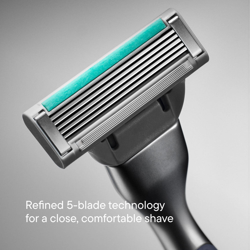 Harry's Plus lubricating aloe strip adds subtle comfort during each stroke