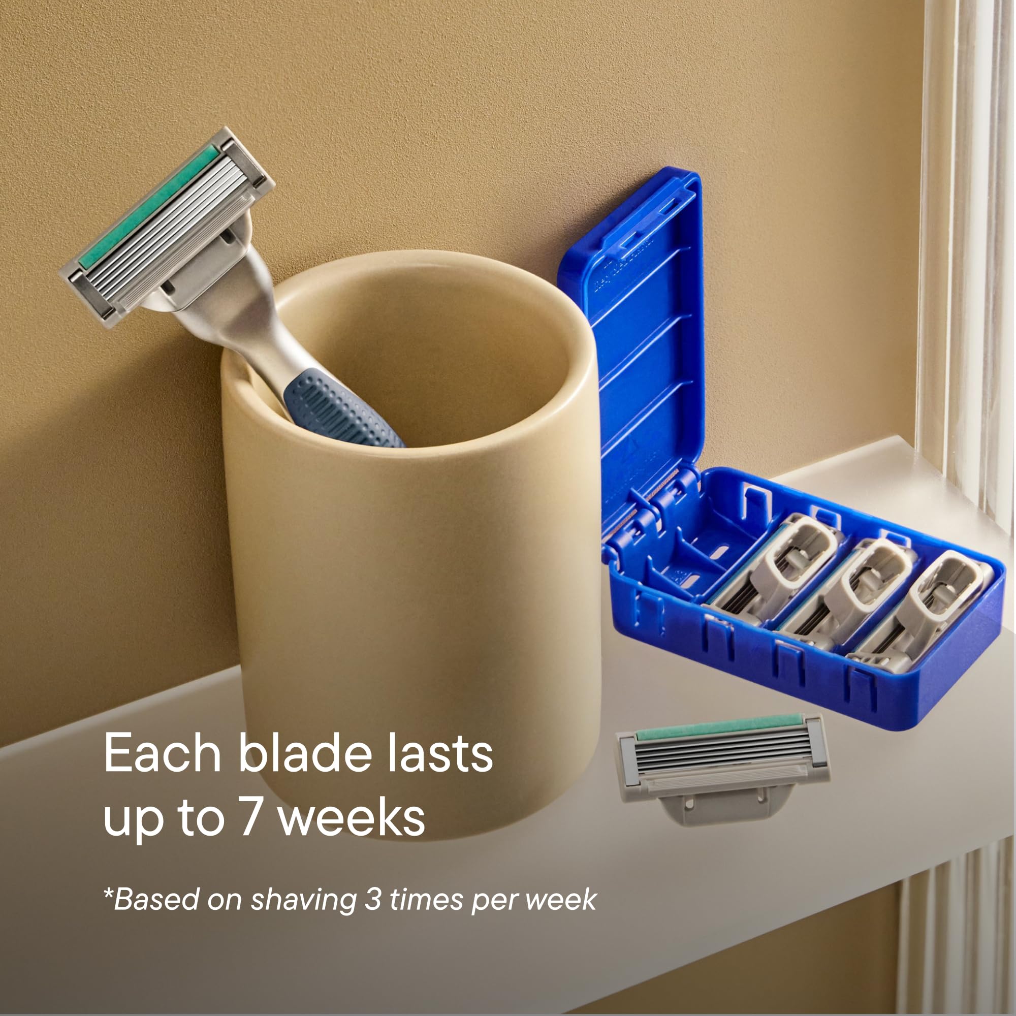 Harry's Plus travel blade cover protects blades during trips and keeps the kit organized