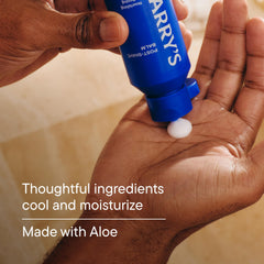 Harry's Post-Shave Balm tube front view for easy dispensing