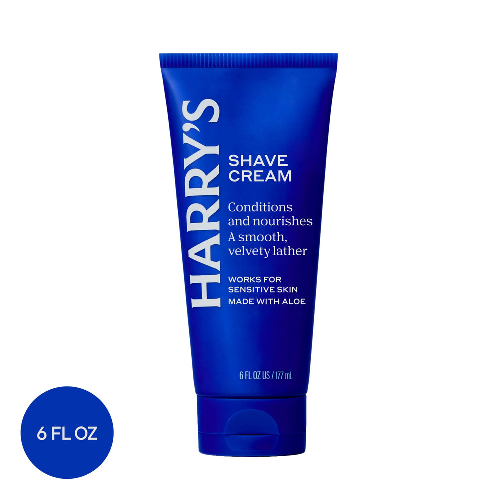 Cooling mint and eucalyptus aroma from Harry's Shave Cream on skin.