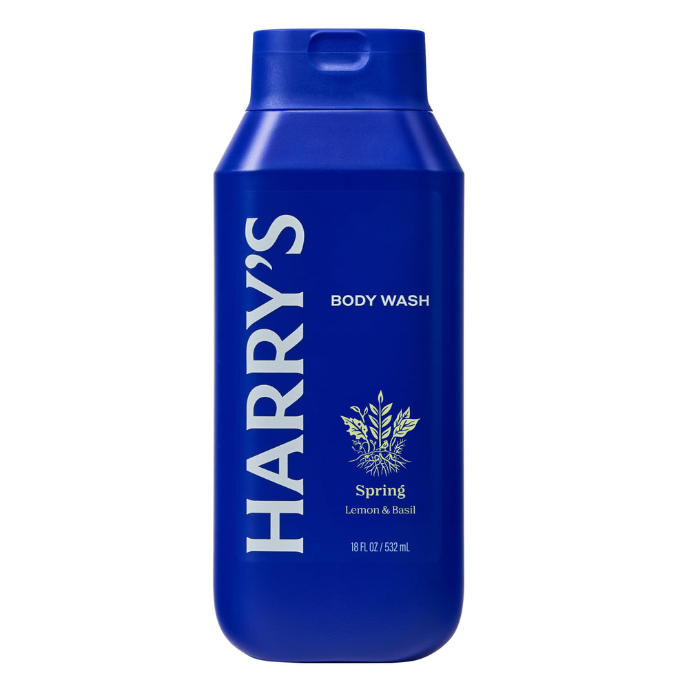 Harry's Spring body wash rich lather close-up highlights gentle cleansing for sensitive skin.