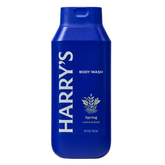 Harry's Spring body wash rich lather close-up highlights gentle cleansing for sensitive skin.