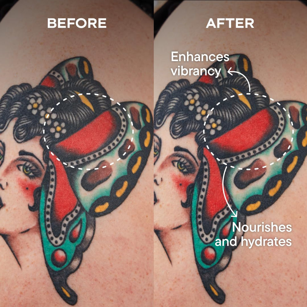 Harry's Tattoo Frost fragrance-free label supports sensitive-skin care.