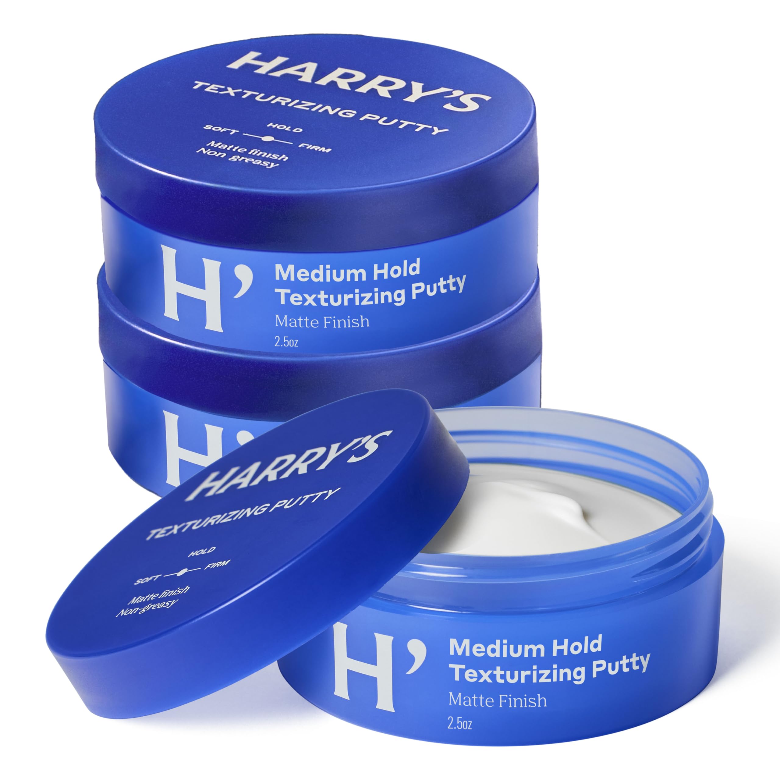 Harry's Texturizing Putty packaging variation shows compact design for travel convenience