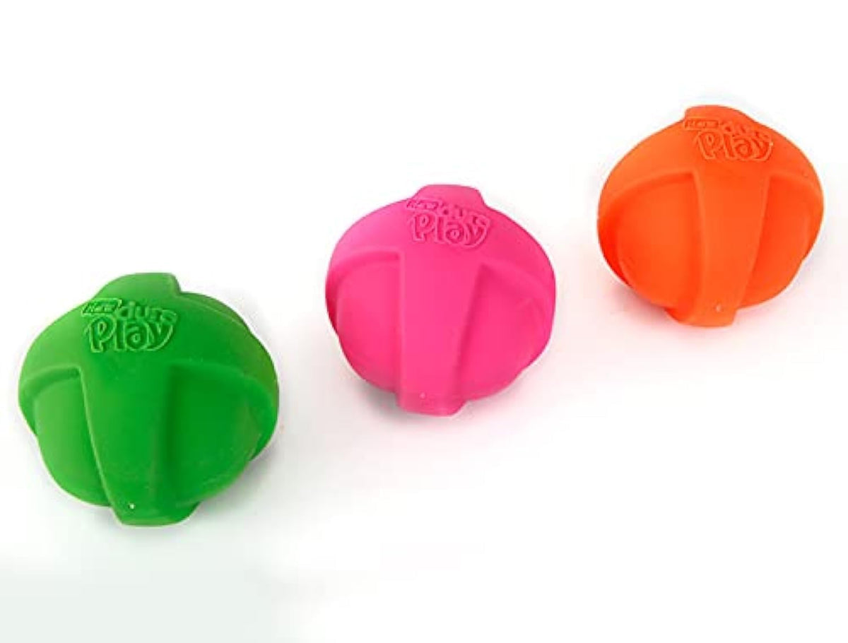 Hartz DuraPlay ball squeaky latex dog toy ready for fetch and chew.