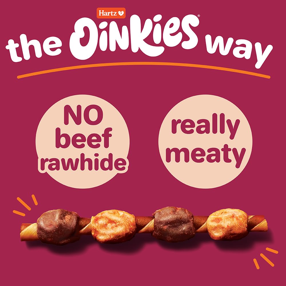 Hartz Oinkies Hearty Kabob sweet potato twists offer tasty texture.