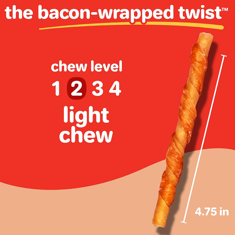 Hartz Oinkies torsades-wrap-bacon – parfait comme encas entre jeux.