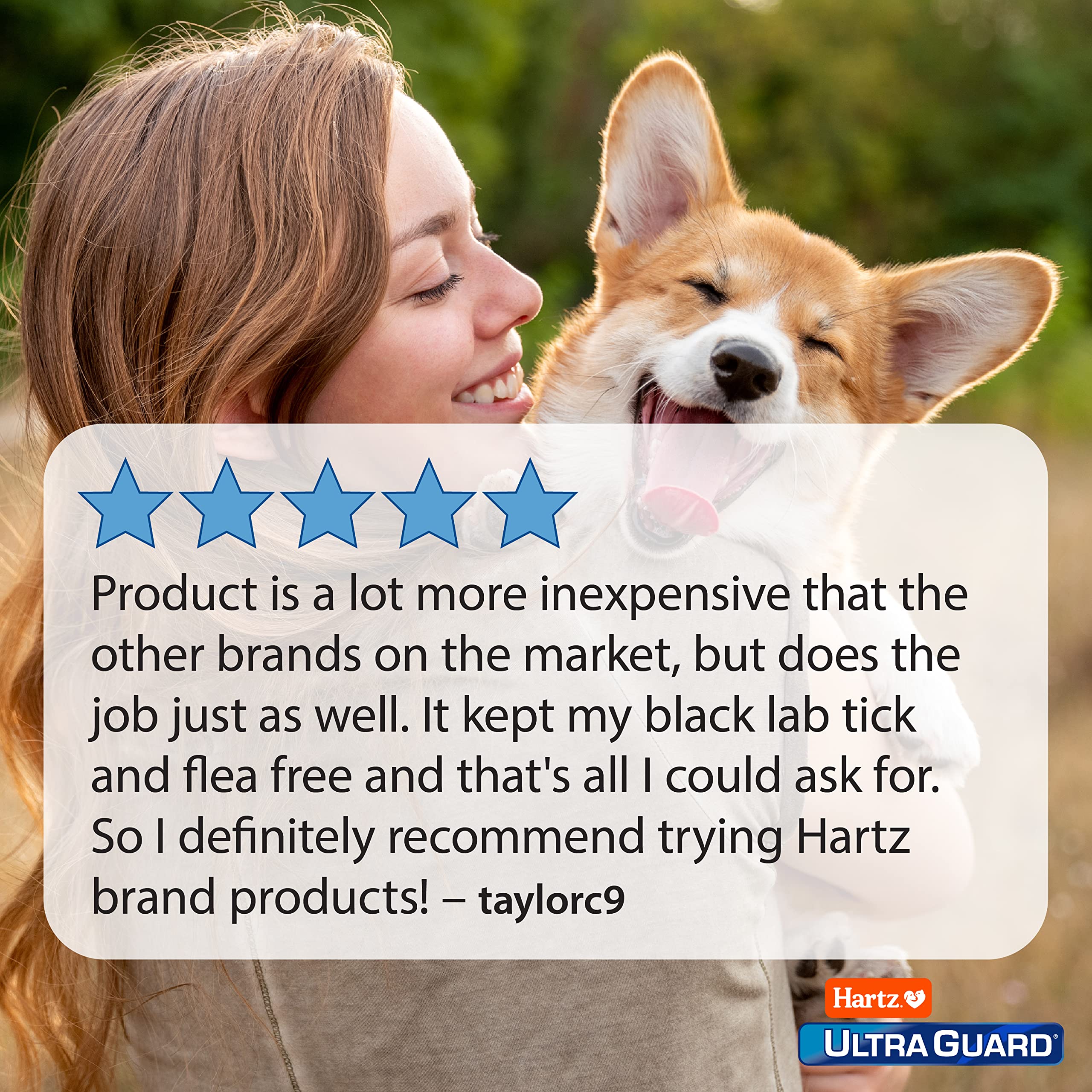 Hartz UltraGuard: couverture du corps entier après l’application.
