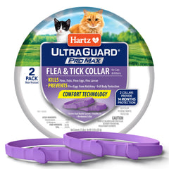 Hartz UltraGuard ProMax cat collar front view showing protection for cats