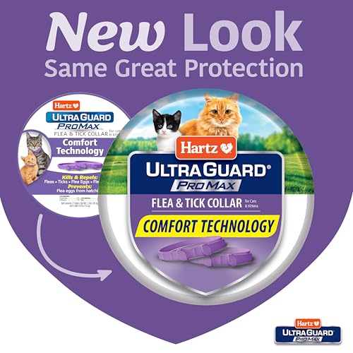 Hartz UltraGuard ProMax cat collar side view highlighting comfort