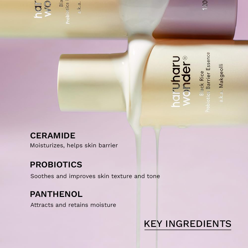 Controlled pump-dispense on HARUHARU Wonder essence for easy application.
