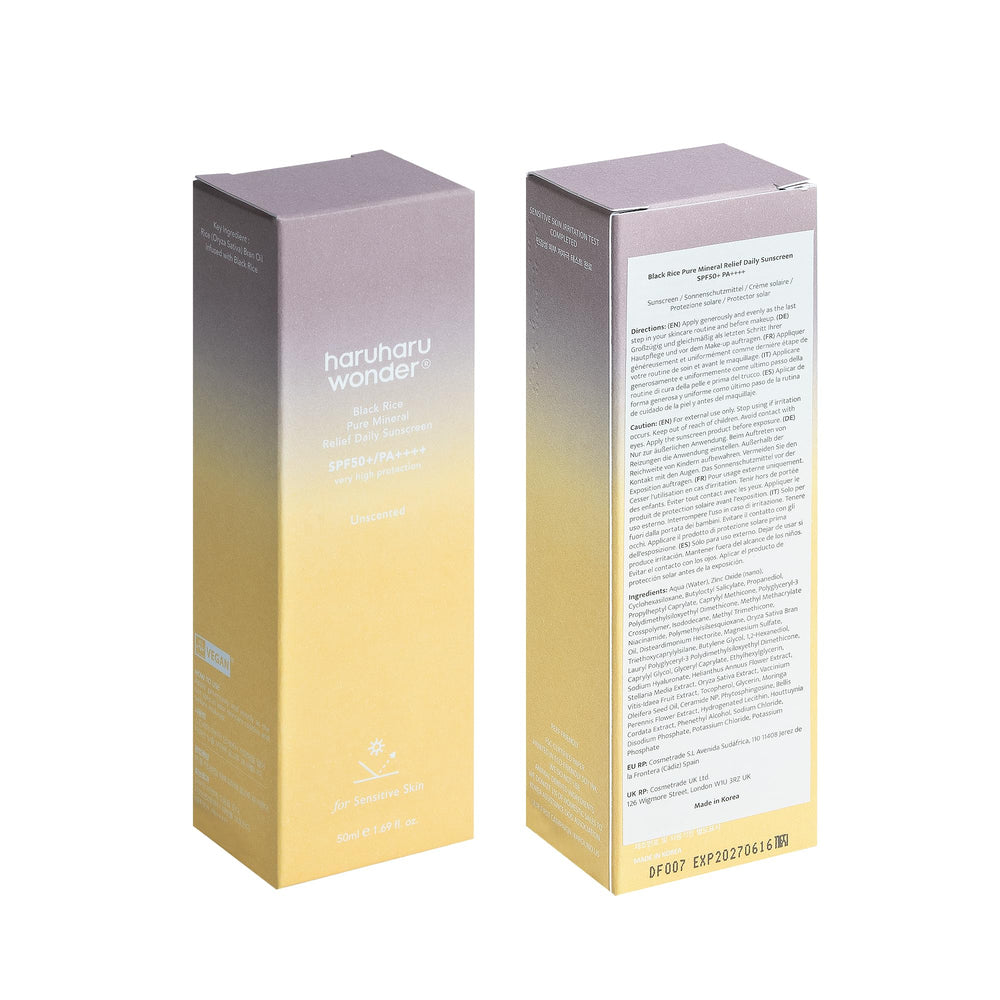 HARUHARU standard vegan hypoallergenic cruelty-free formula for all skin types