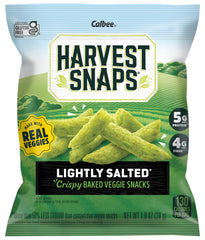 Harvest Snaps plant-protein snack highlighting baked, energy-friendly bite