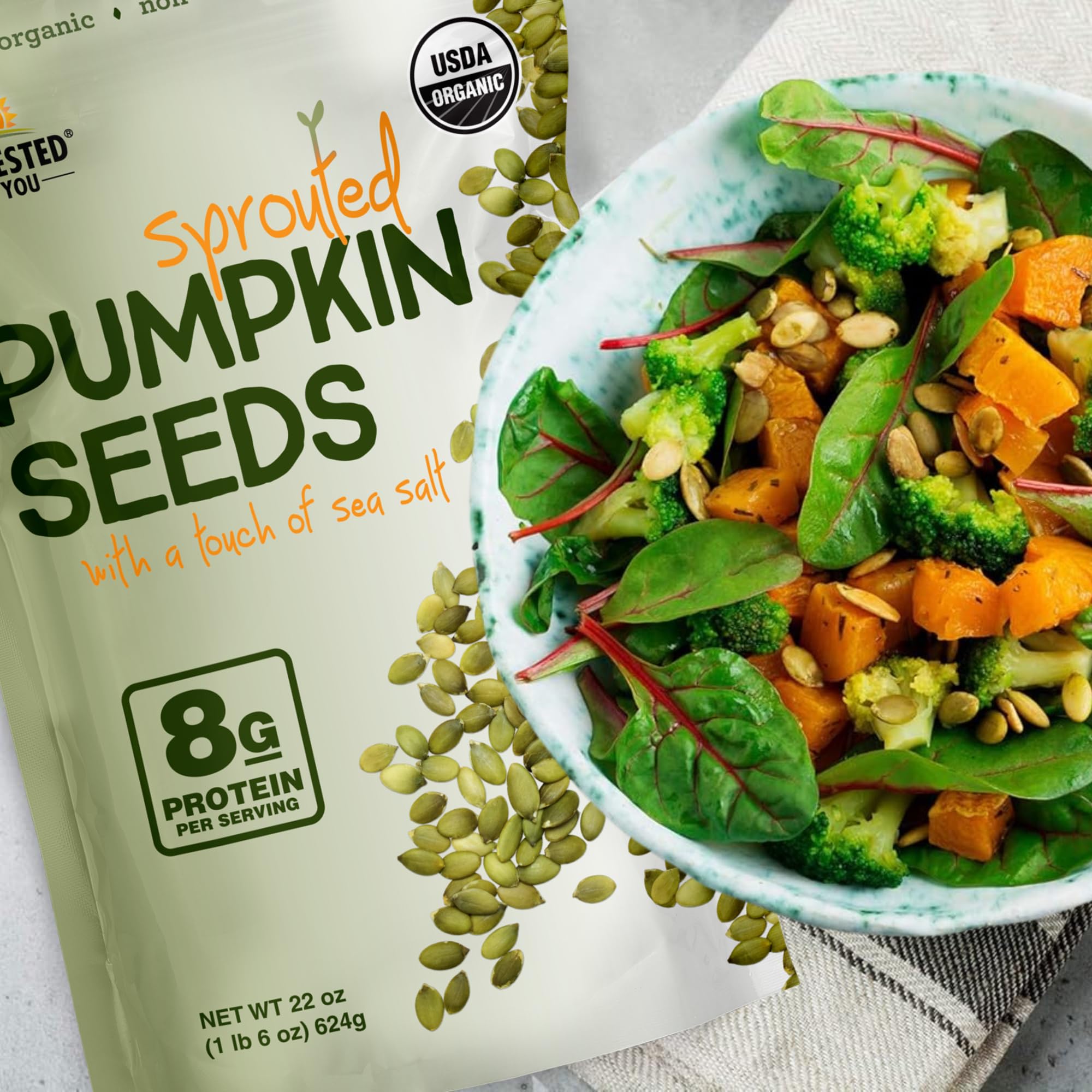 Harvested For You snack ideas highlight on-the-go crunch and salad topping options