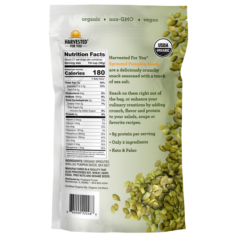 Harvested For You sprouting process boosts nutrient availability and digestibility