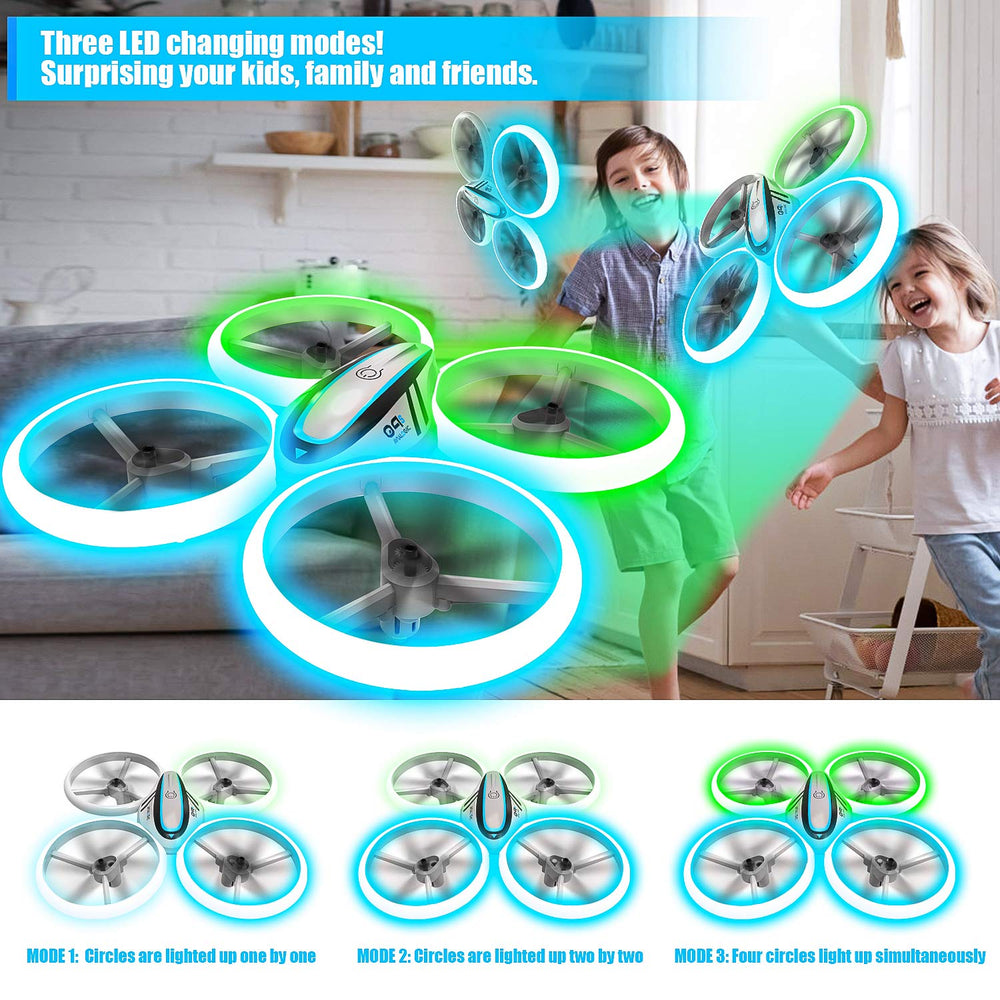 HASAKEE Q9s drone with propeller guards protecting kids during play.