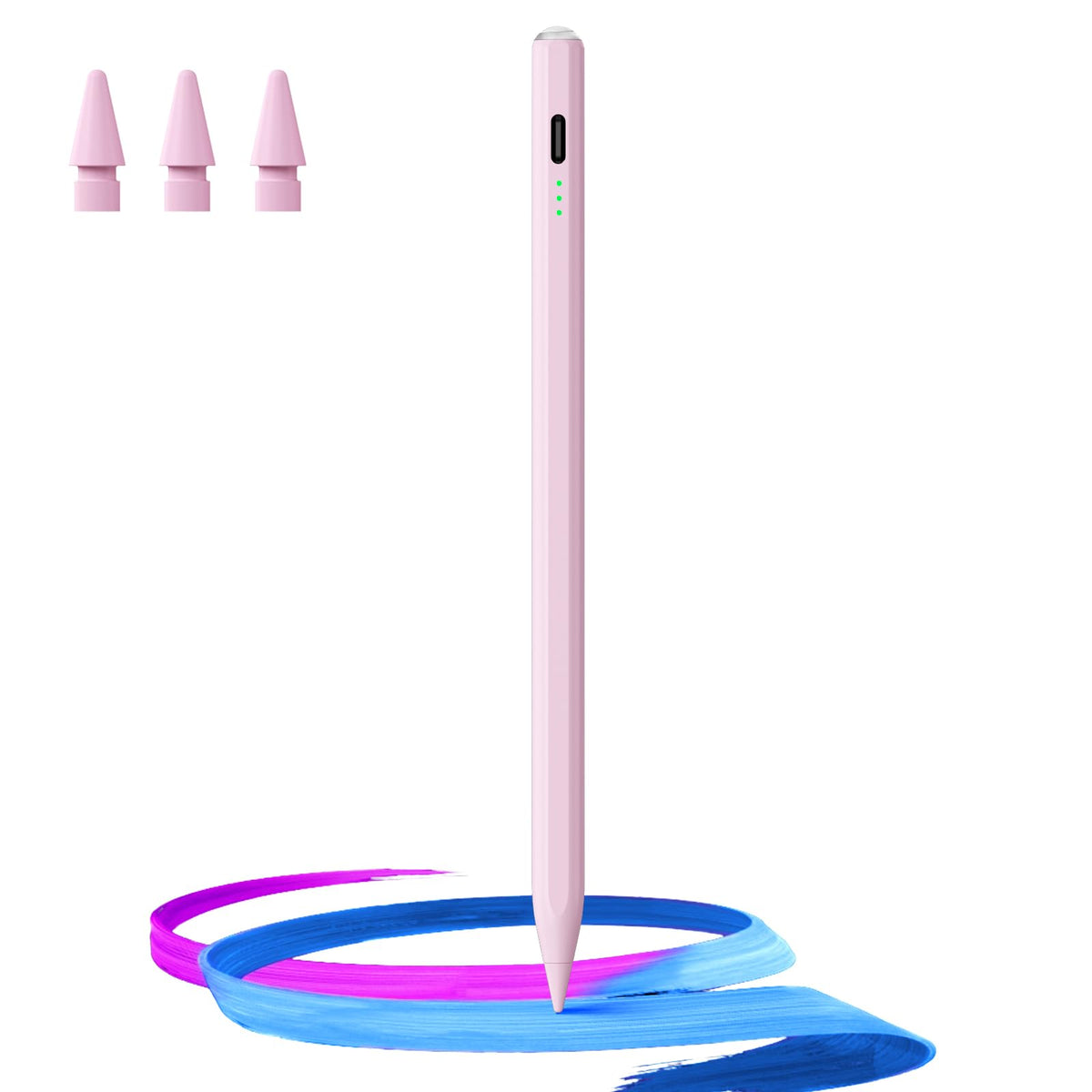 Hastraith Stylus Pen shows tilt sensitivity for precise, expressive lines on iPad