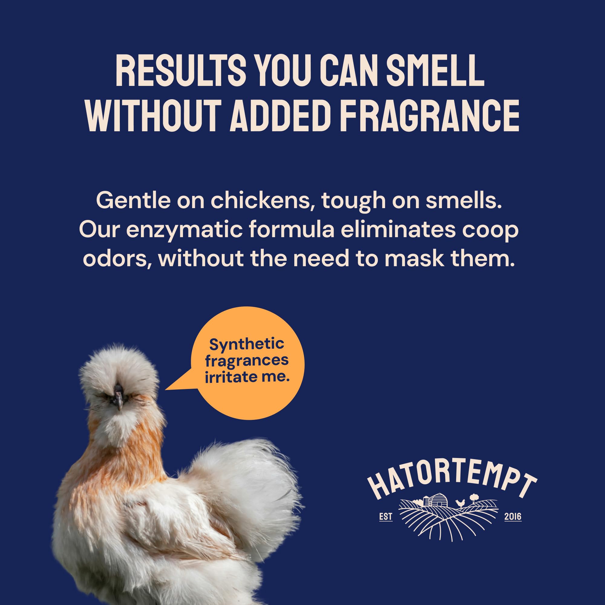 Hatortempt fast drying coop spray dries quickly on contact.