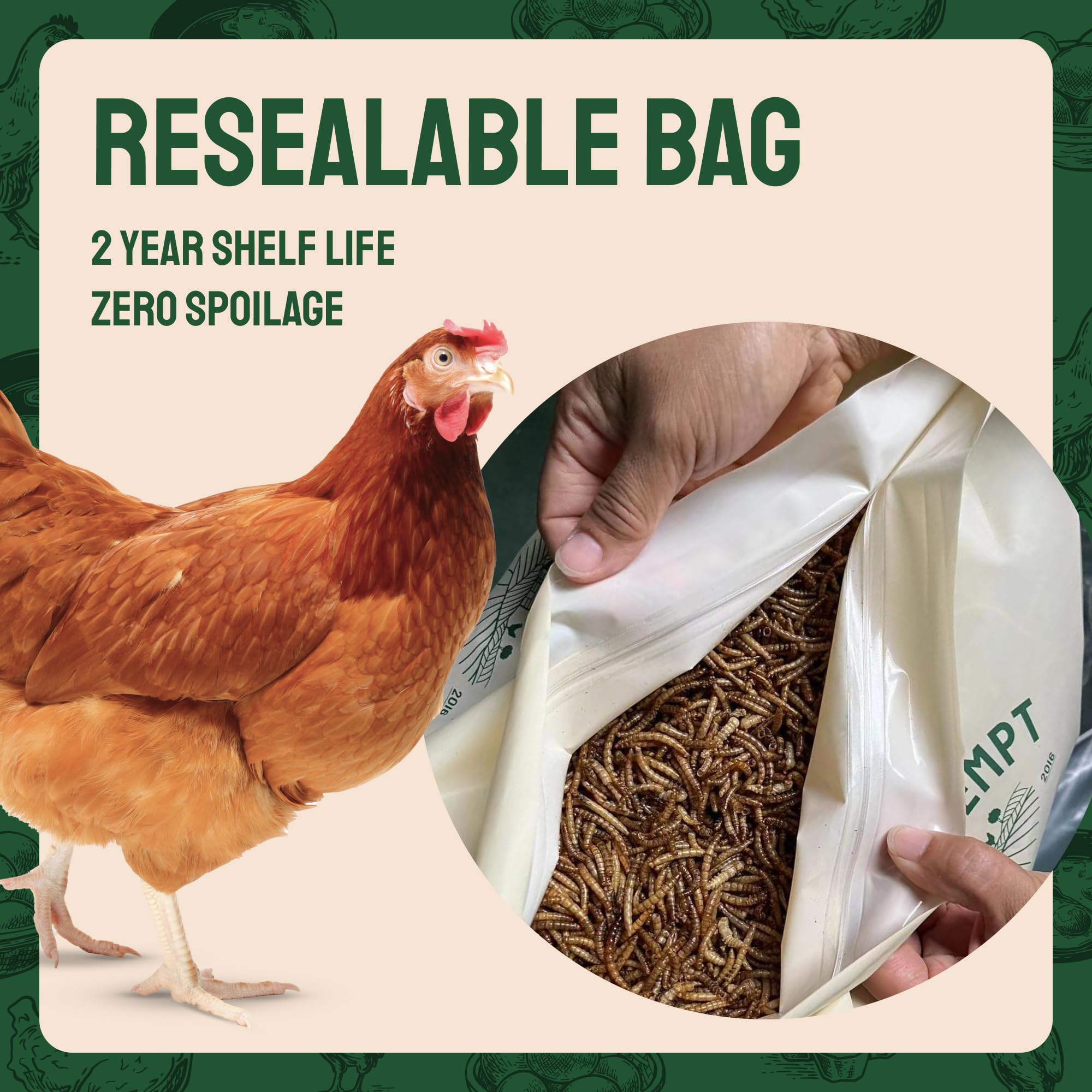 Low moisture 5.2% helps prevent spoilage during storage.