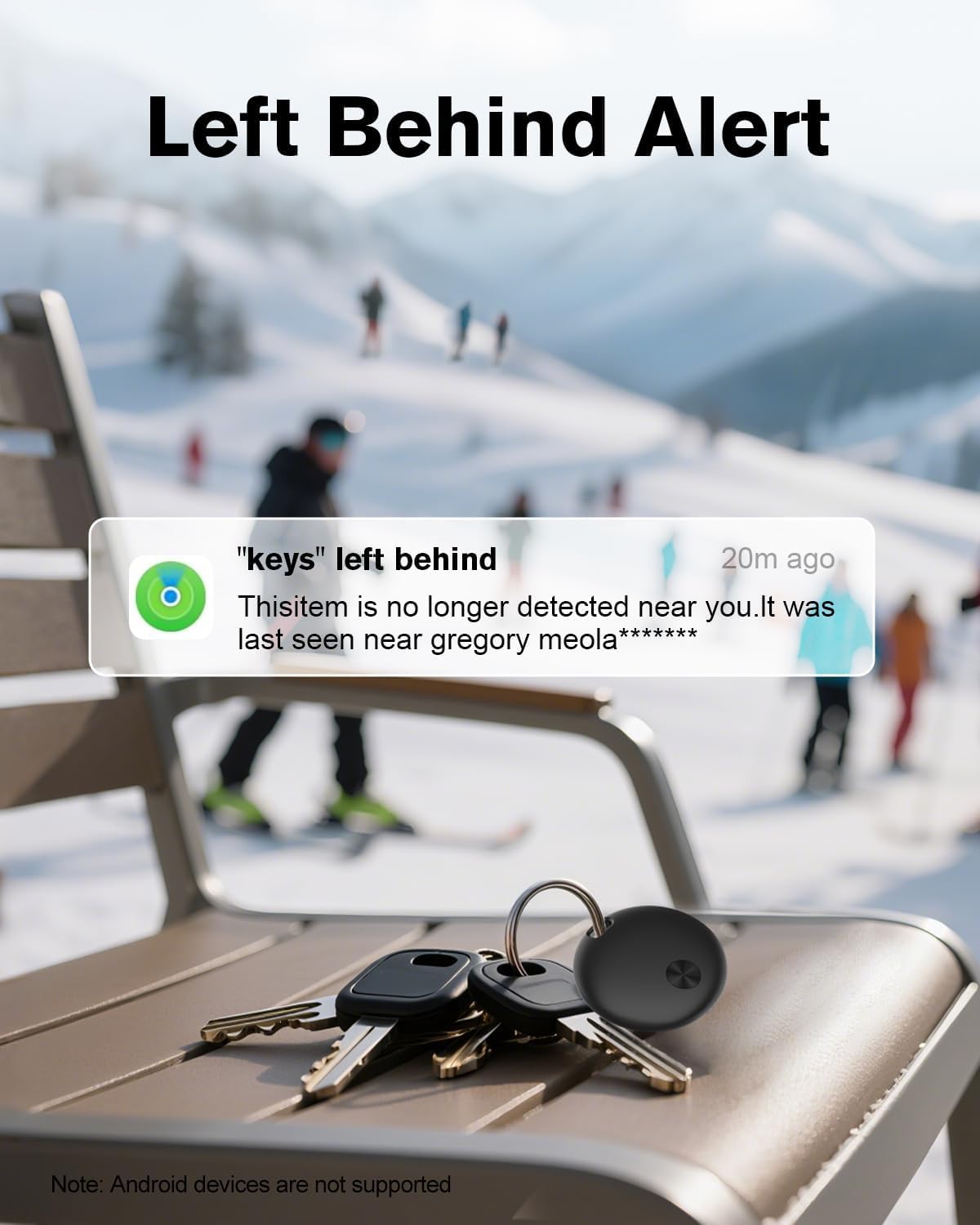 Hauibela weTag mini keyring helps recover keys quickly with loud audible cues