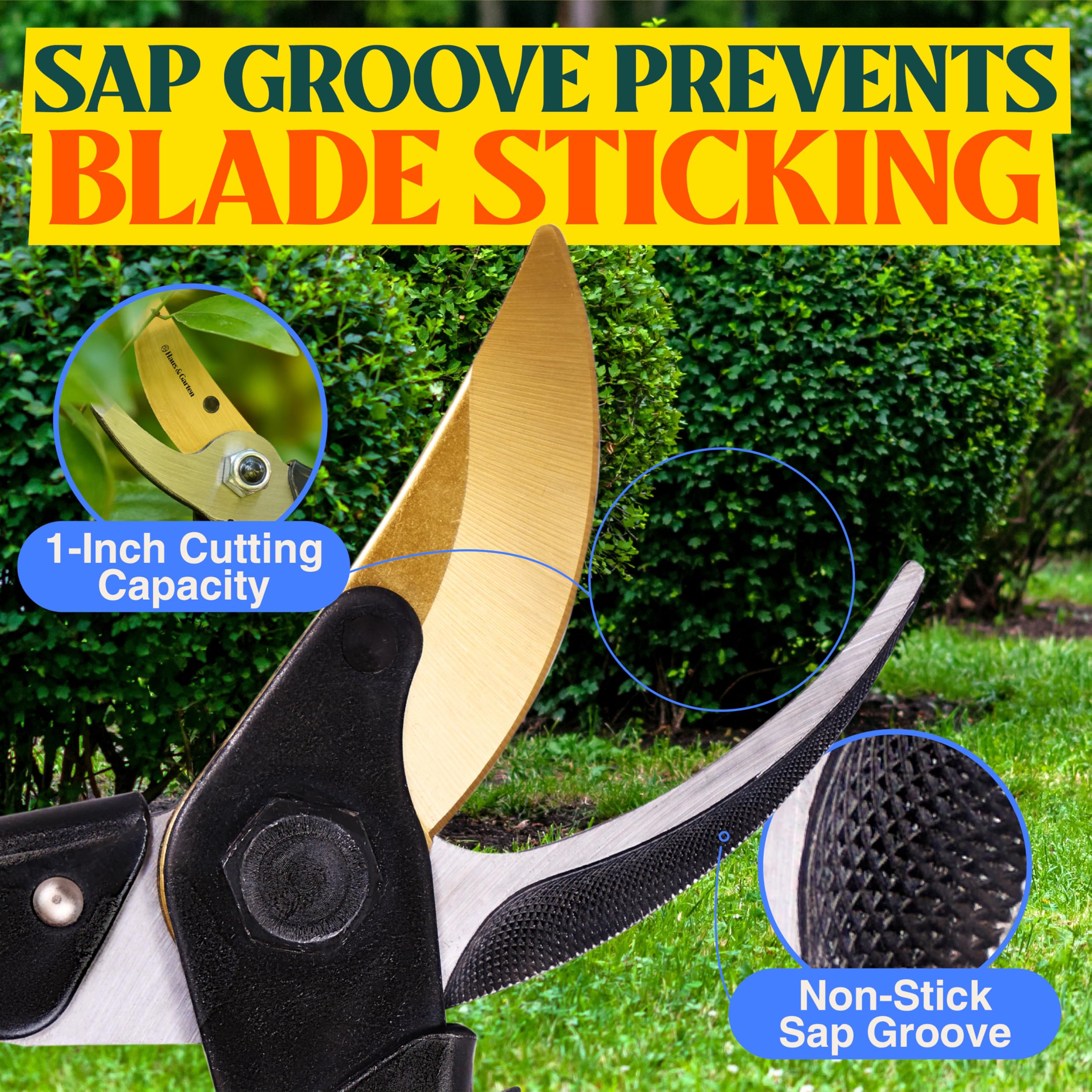 Professional-grade pruning tool in action for garden tasks